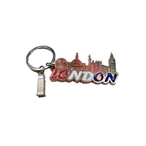 London Telephone Booth Keychain Souvenir Metal